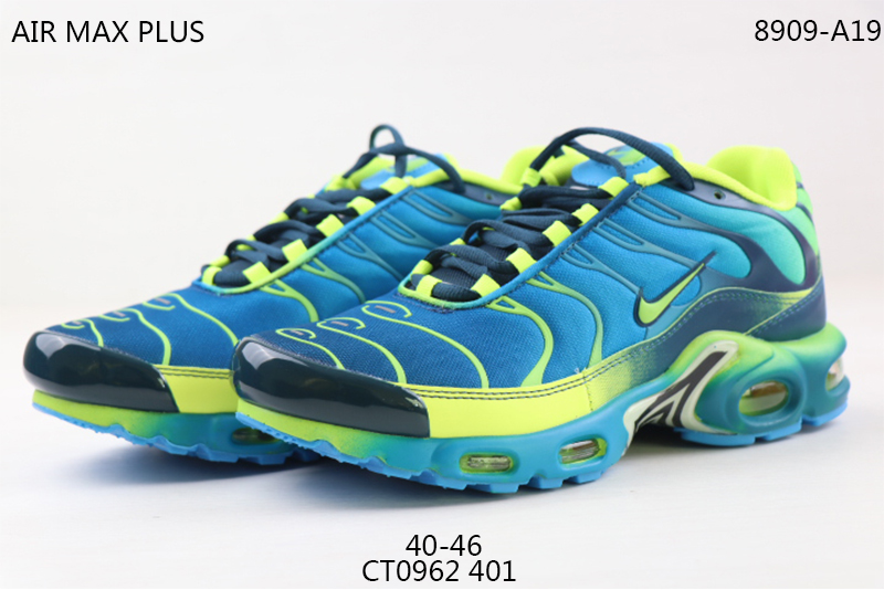 2020 Men Nike Air Max TN Blue Yellow Black